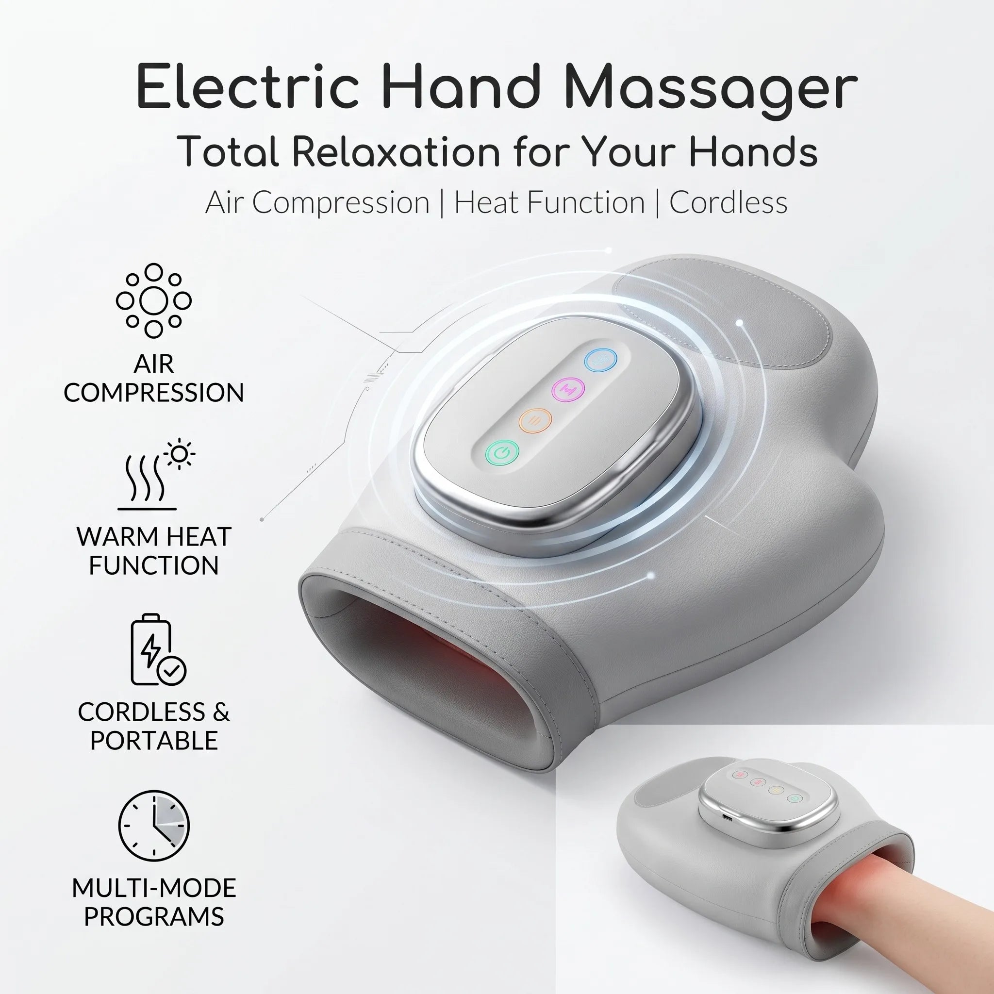 Resturiva™ AirPulse Hand Massager Pro