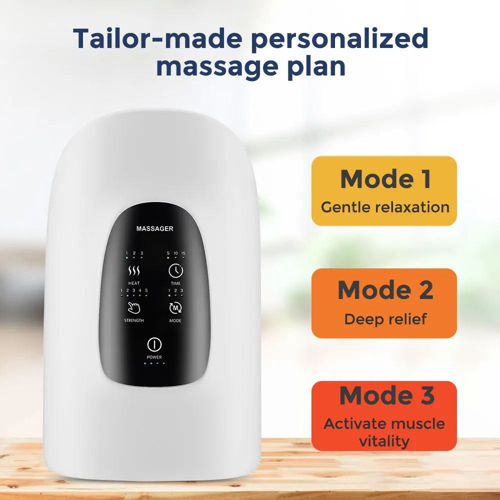 Resturiva™ AirFlow Compression Hand Massager with Heat & Vibration