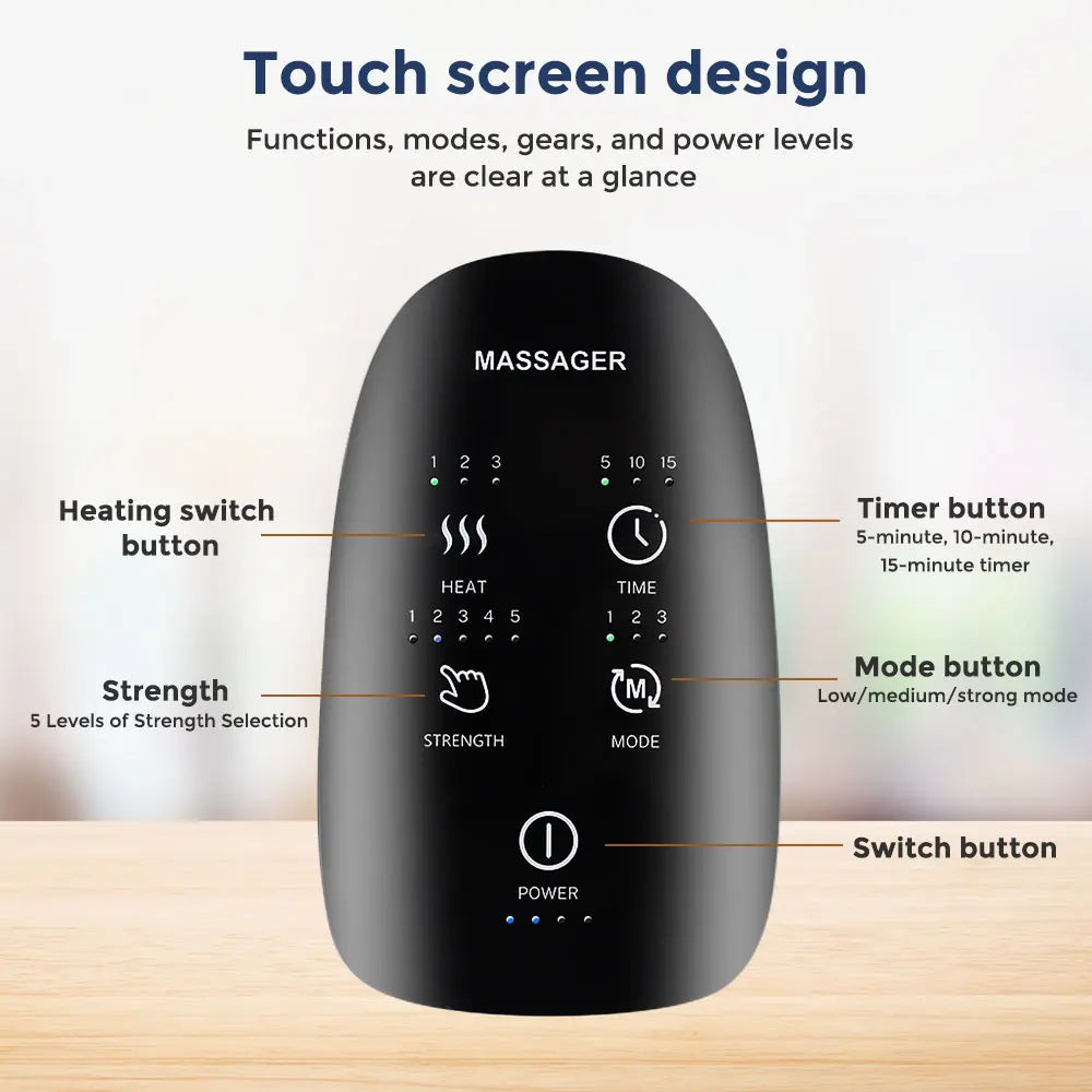 Resturiva™ AirFlow Compression Hand Massager with Heat & Vibration