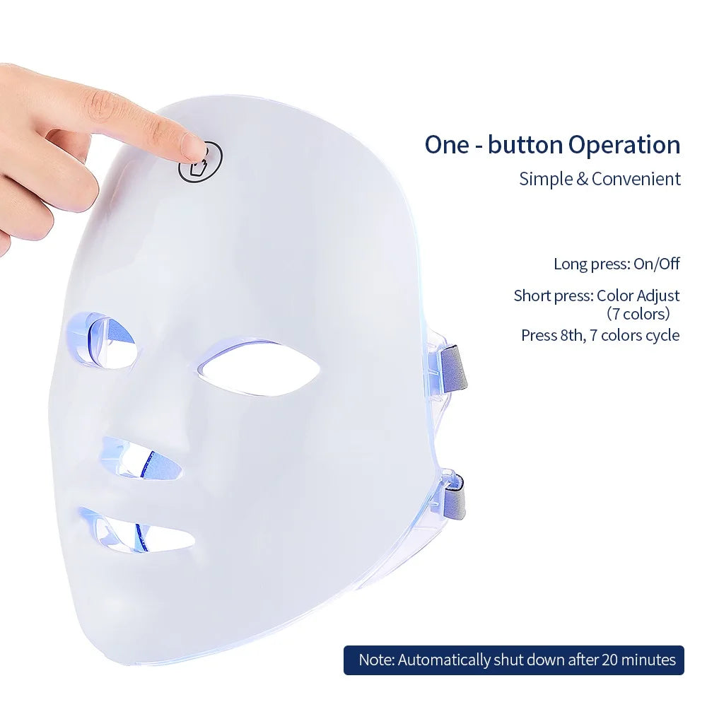 Resturiva™ 7-Color LED Face and Neck Mask